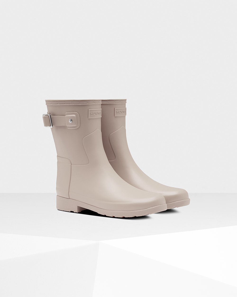 Botas de Lluvia Cortas Hunter Mujer - Refined Slim Fit - Grises - MTZKJUY-16